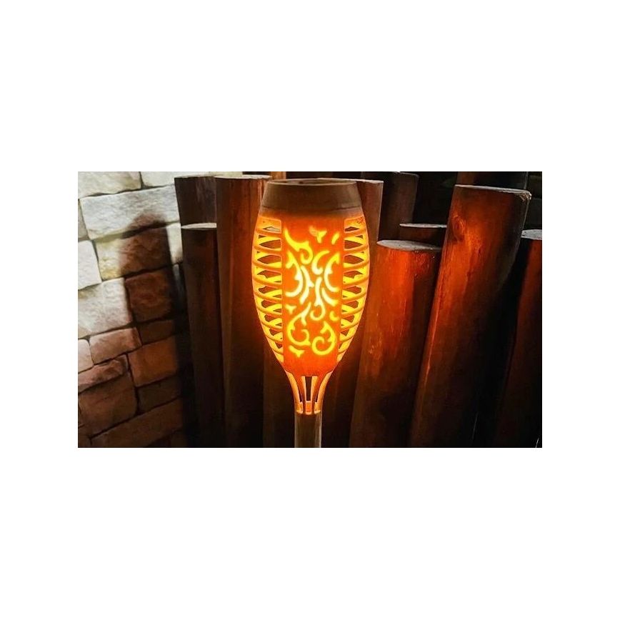 LED Solar light MINISPARK BAMBOO LED/1,8W/5,5V IP44 beige