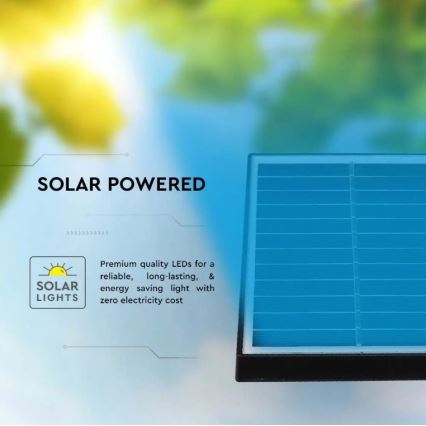 LED Solar light SPIKE LED/2W/5,5V IP65 3000K