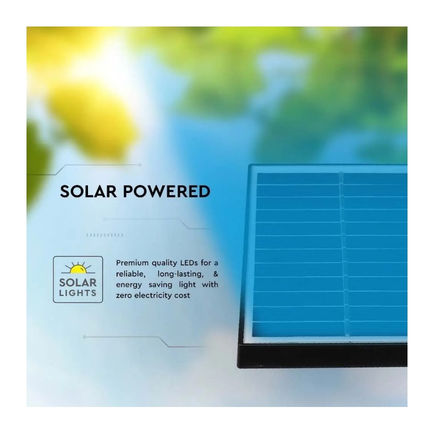 LED Solar light SPIKE LED/2W/5,5V IP65 3000K