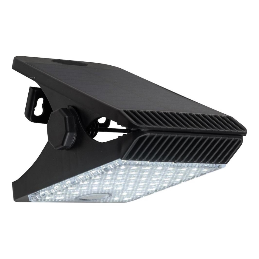 LED Solar light with a motion and dusk sensor CLIPS LED/4W/1200 mAh 3,7V IP44 black