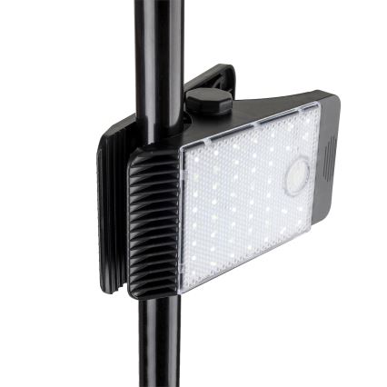 LED Solar light with a motion and dusk sensor CLIPS LED/4W/1200 mAh 3,7V IP44 black