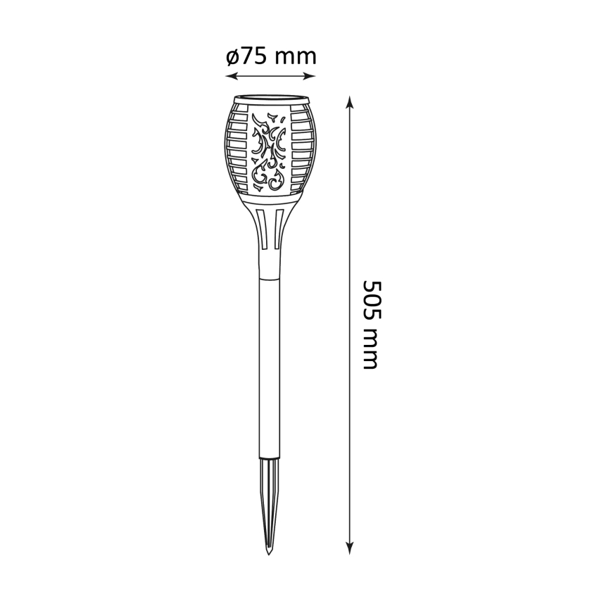 LED Solar light with a sensor FUEGO LED/1,2V IP44