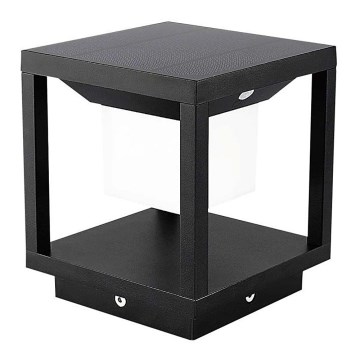 LED Solar light with a sensor LED/2W/5,5V 3000K IP65 black