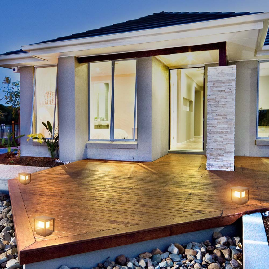 LED Solar light with a sensor LED/2W/5,5V 3000K IP65 black