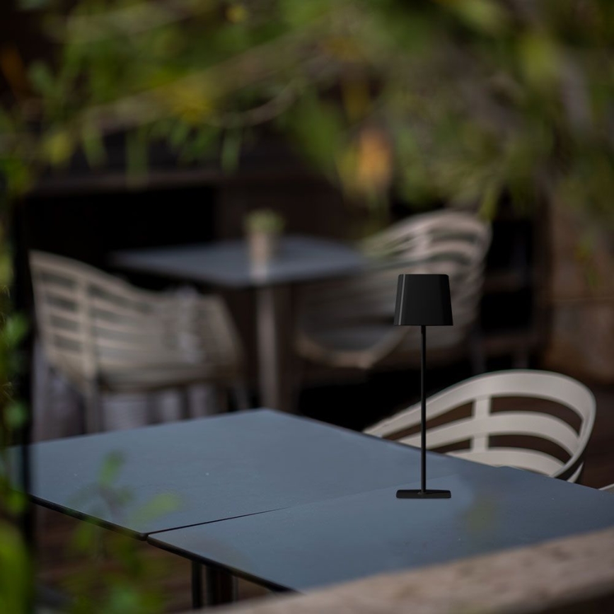 LED Solar dimmable magnetic touch rechargeable table lamp LED/5W/5V 3000-6000K 3600 mAh IP65 black