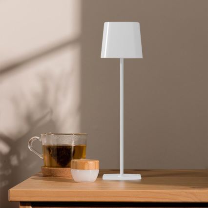 LED Solar dimmable magnetic touch rechargeable table lamp LED/5W/5V 3000-6000K 3600 mAh IP65 white