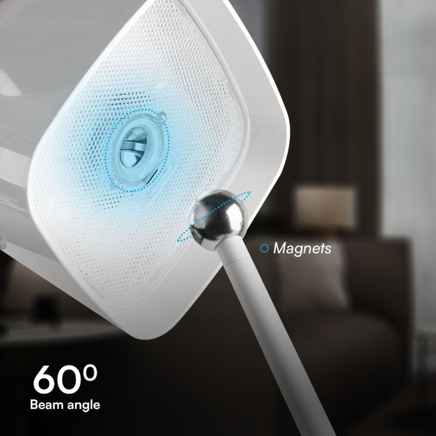 LED Solar dimmable magnetic touch rechargeable table lamp LED/5W/5V 3000-6000K 3600 mAh IP65 white