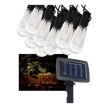 LED Solar outdoor chain 10xLED/1,2V 2,2 m IP44