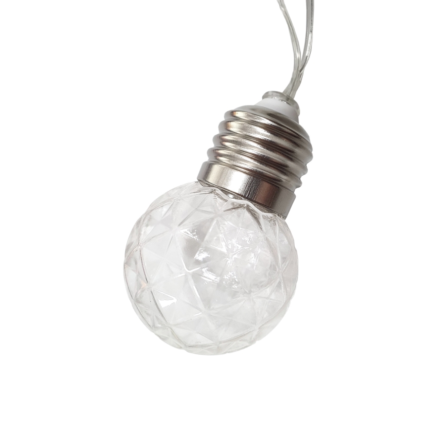 LED Solar outdoor chain 10xLED/1,2V 300 mAh 2,2 m IP44