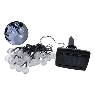 LED Solar outdoor chain 30xLED/1,2V 6,5 m IP44