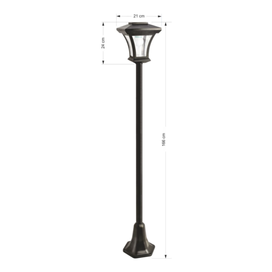 LED Solar outdoor lamp LED/1,2V IP44 black