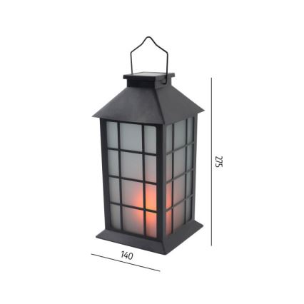 LED Solar Pendant Light CANDELIO MILKY LED/1xAA 1600K IP44 200 mAh