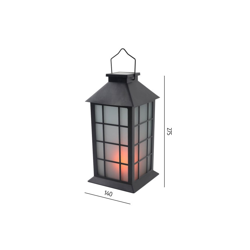 LED Solar Pendant Light CANDELIO MILKY LED/1xAA 1600K IP44 200 mAh