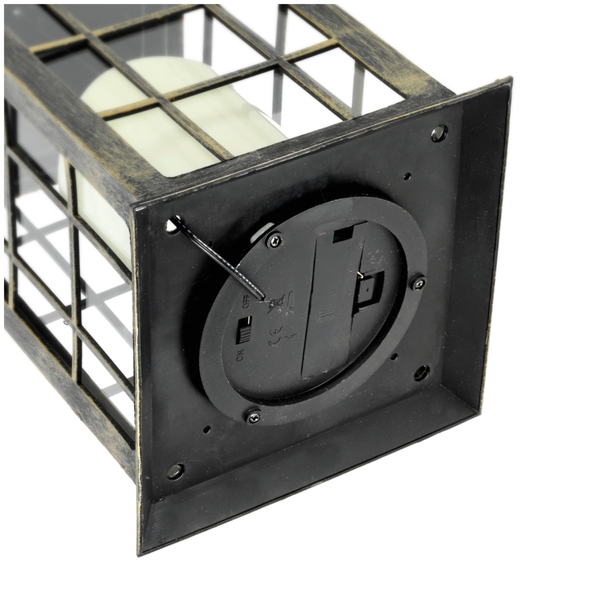 LED Solar pendant light LED/0,02W/1,2V 1xAA 2700K IP44 200 mAh patina