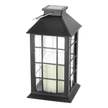 LED Solar pendant light LED/0,02W/1,2V 2700K IP44 black