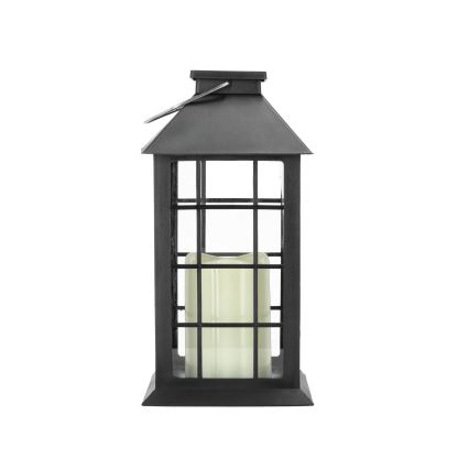 LED Solar pendant light LED/0,02W/1,2V 2700K IP44 black