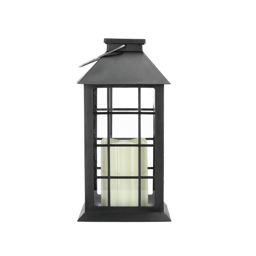 LED Solar pendant light LED/0,02W/1,2V 2700K IP44 black