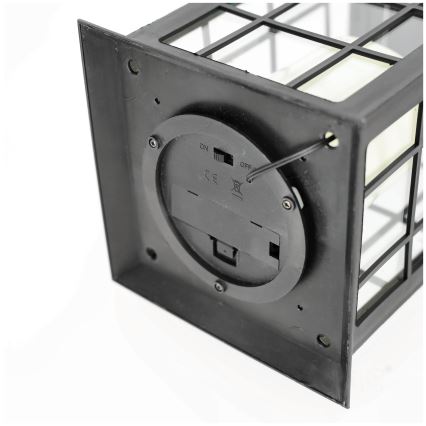 LED Solar pendant light LED/0,02W/1,2V 2700K IP44 black