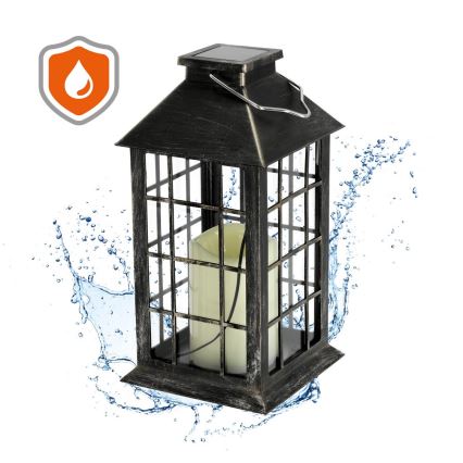 LED Solar pendant light LED/0,02W/1,2V 2700K IP44 patina