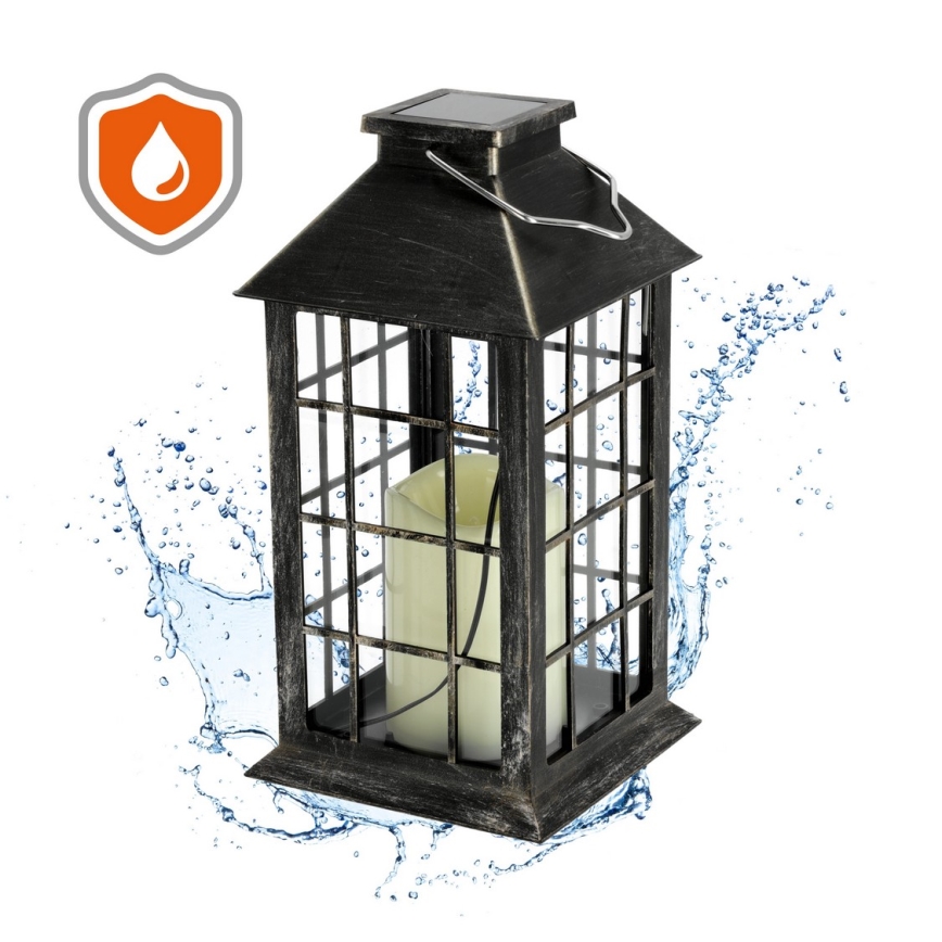 LED Solar pendant light LED/0,02W/1,2V 2700K IP44 patina