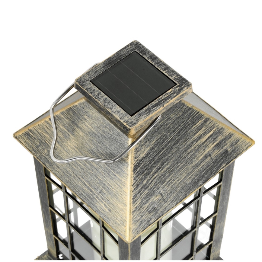 LED Solar pendant light LED/0,02W/1,2V 2700K IP44 patina
