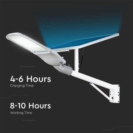 LED Dimmable solar street lamp SAMSUNG CHIP LED/50W/6,4V 4000K IP65 + remote control