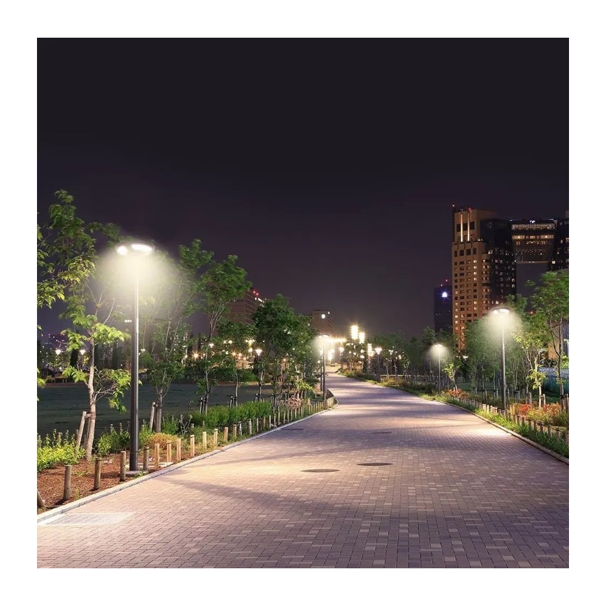 LED Solar street lamp with a sensor LED/10W/3,2V 6500K IP65 + remote control