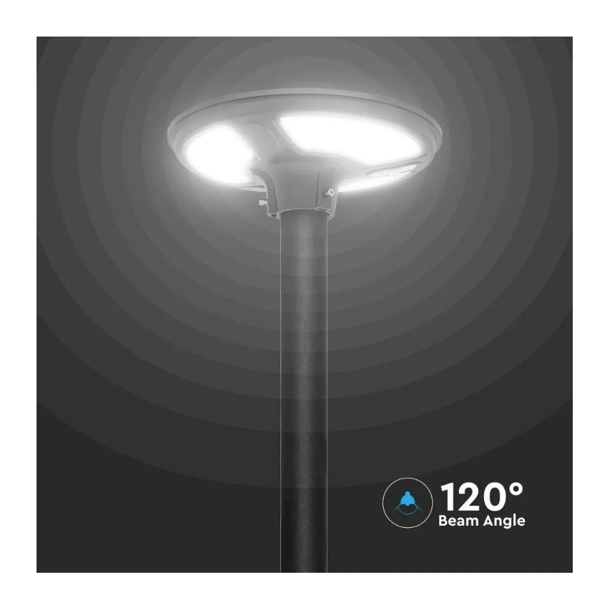 LED Solar street lamp with a sensor LED/10W/3,2V 6500K IP65 + remote control