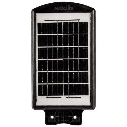 LED Dimmable solar street lamp with sensor LED/120W/6V 6500K IP65 black + remote control