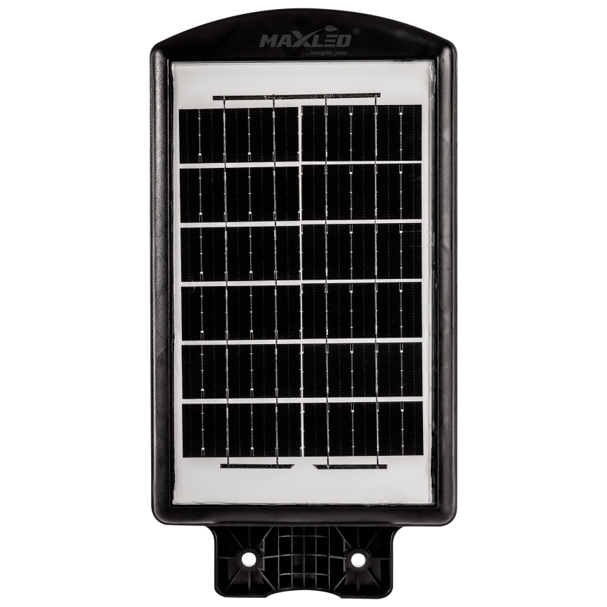 LED Dimmable solar street lamp with sensor LED/120W/6V 6500K IP65 black + remote control