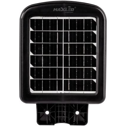 LED Dimmable solar street lamp with sensor LED/150W/6V 6500K IP65 black + remote control