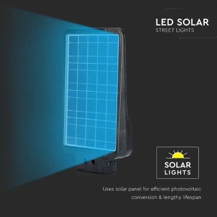 LED Solar street lamp with a sensor LED/15W/7,4V 6000K IP65