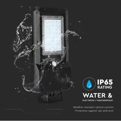 LED Solar street lamp with a sensor LED/15W/7,4V 6000K IP65