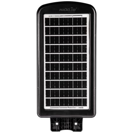LED Dimmable solar street lamp with sensor LED/180W/6V 11000 mAh 6500K IP65 black + remote control