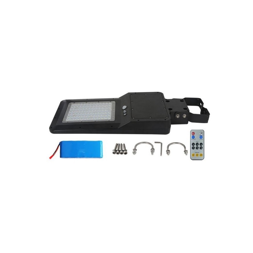 LED Solar street lamp with a sensor LED/40W/9,6V IP65 4000K + remote control