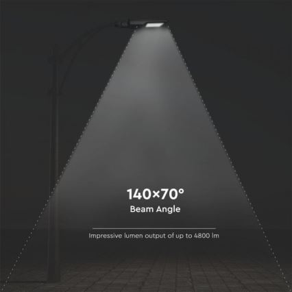 LED Solar street lamp with a sensor LED/40W/9,6V IP65 6000K + remote control