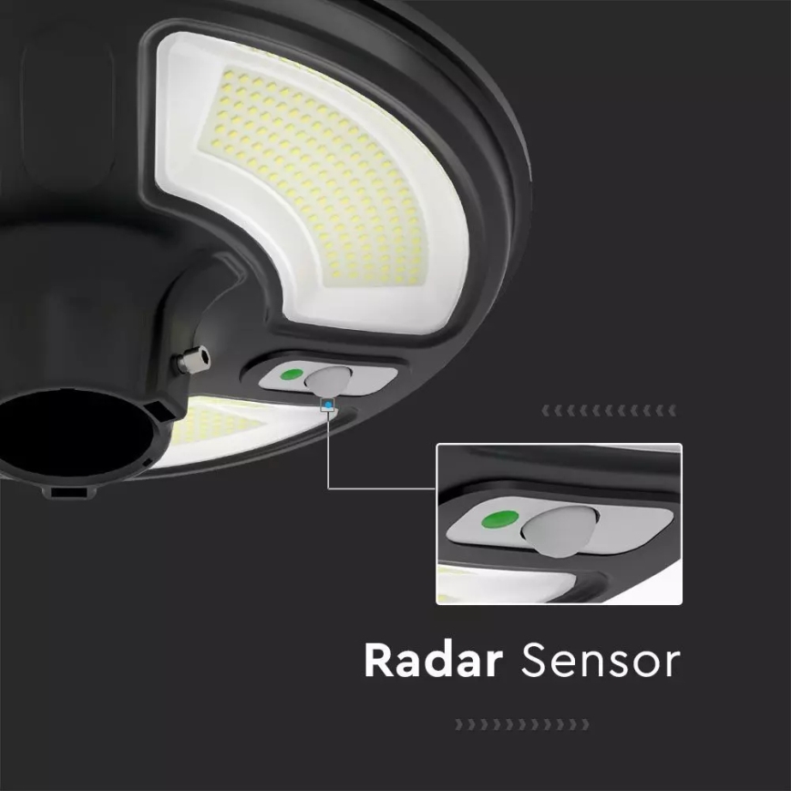 LED Solar street lamp with a sensor LED/7,5W/3,2V IP65 4000K + remote control