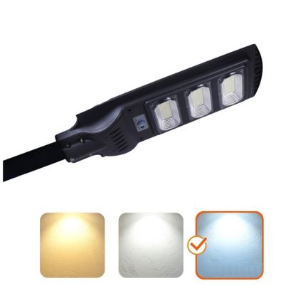 LED Dimmable solar street lamp with motion and dusk sensor URBI LED/8W/3,2V 6500K IP54 + remote control