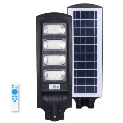Dimmable LED solar street light with sensor URBI LED/11W/3,2V 6500K 15000 mAh IP54 + remote control