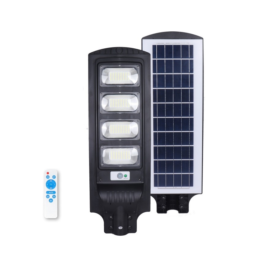 Dimmable LED solar street light with sensor URBI LED/11W/3,2V 6500K 15000 mAh IP54 + remote control