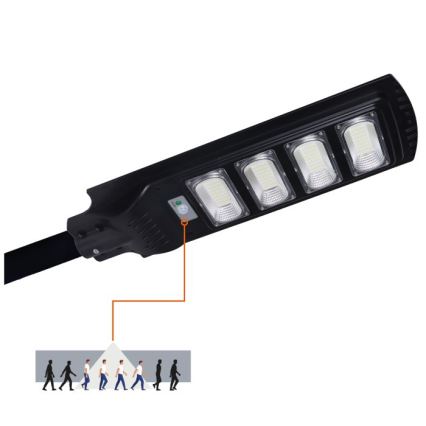 Dimmable LED solar street light with sensor URBI LED/11W/3,2V 6500K 15000 mAh IP54 + remote control