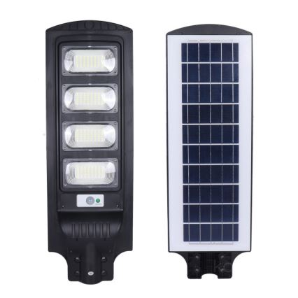 Dimmable LED solar street light with sensor URBI LED/11W/3,2V 6500K 15000 mAh IP54 + remote control