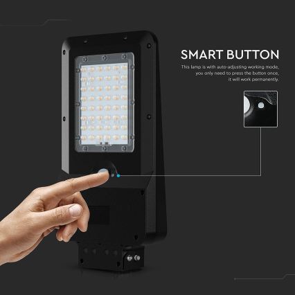 LED Solar Street Light with Sensor LED/20W/7,4V IP65 5400 mAh