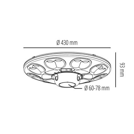 LED solar street lamp with sensor LUVIA LED/15W/3,2V 4000K IP54 5400 mAh + remote control