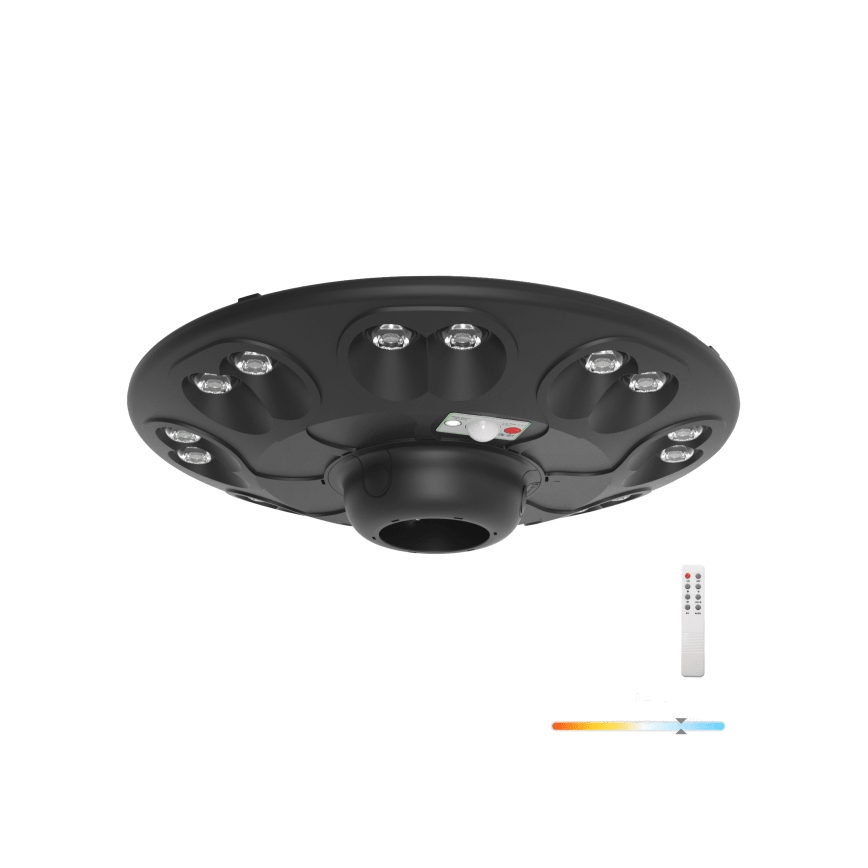 LUVIA Solar LED Street Light with Sensor, LED/15W/3.2V, 6500K, IP54, 5400 mAh + Remote Control