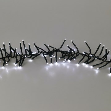 LED Solar String Lights 768 LEDs / 3.7 V / 13 functions 1200 mAh 8.6 m IP44 cold white + remote control