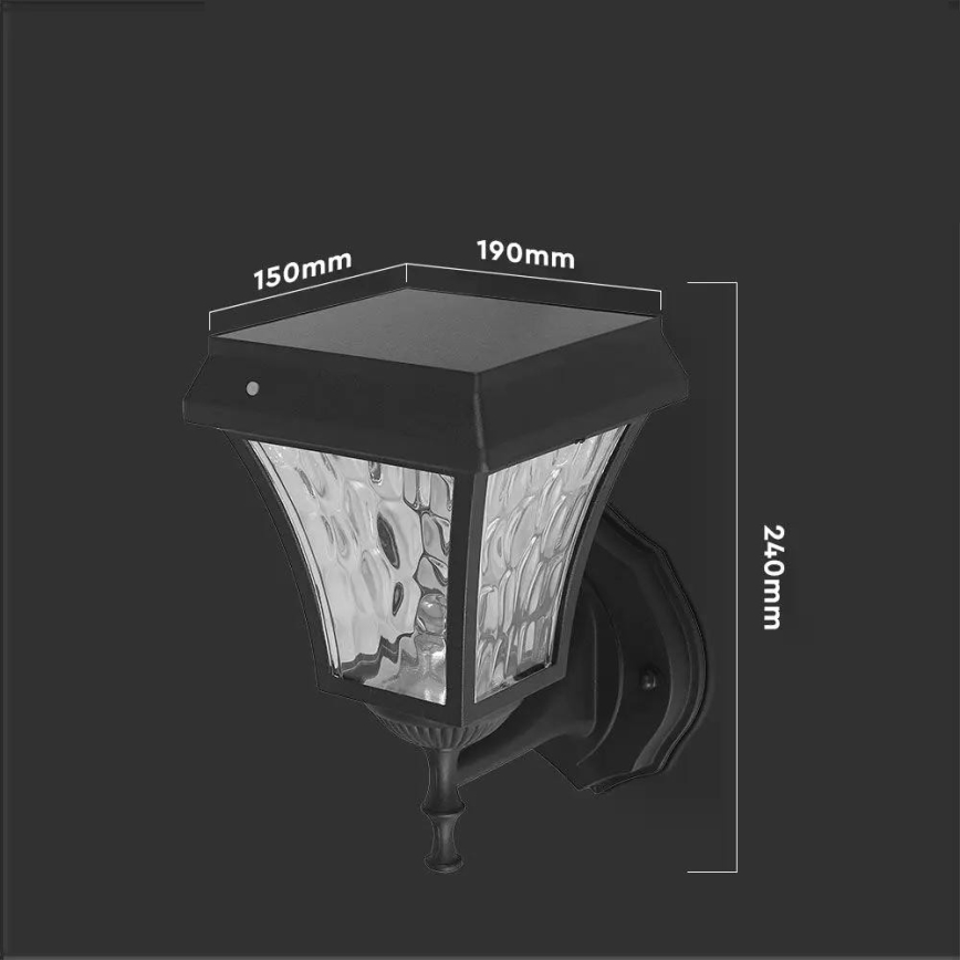 LED Solar wall lamp 3in1 LED/2W/5,5V 3000K/6000K IP65 2200 mAh