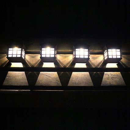LED Solar wall lamp with a dusk sensor LED/2V 70 mAh IP44