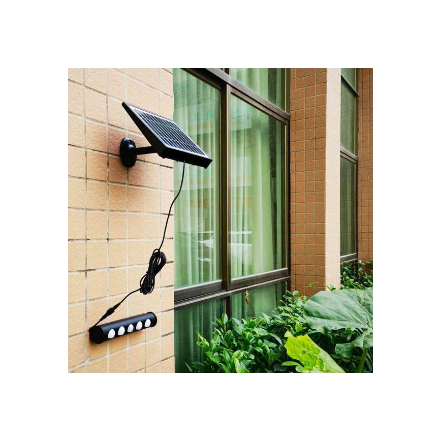 LED Solar wall lamp with a sensor LED/8W/3,7V 4000 mAh 4000K IP65