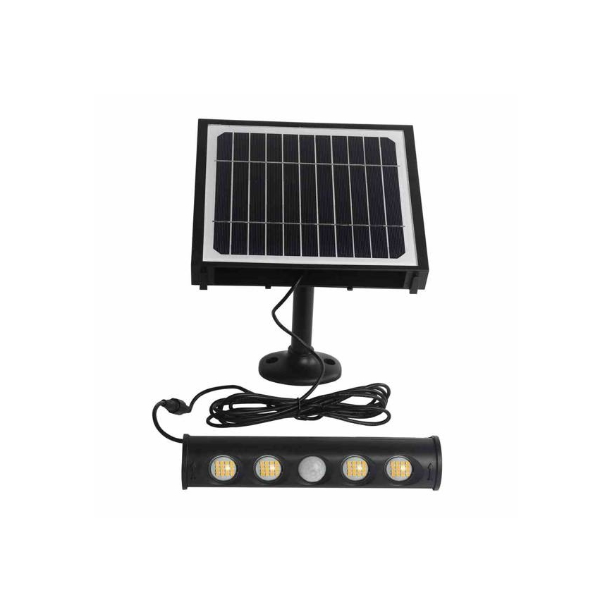 LED Solar wall lamp with a sensor LED/8W/3,7V 4000 mAh 4000K IP65